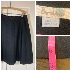 Boden Black A-Line Skirt